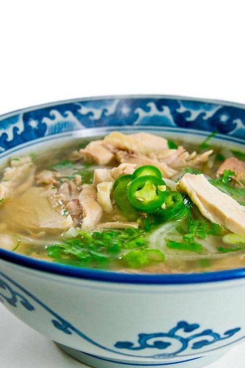 <p>This Vietnamese version of <a href="http://www.goodhousekeeping.com/chicken-soup-recipes/" target="_blank" data-tracking-id="recirc-text-link">chicken soup</a> is another perfect warm breakfast alternative.
</p><p><a href="http://norecipes.com/pho-ga-recipe" target="_blank" data-tracking-id="recirc-text-link"><em data-redactor-tag="em" data-verified="redactor">Get the recipe from No Recipes »</em></a></p>