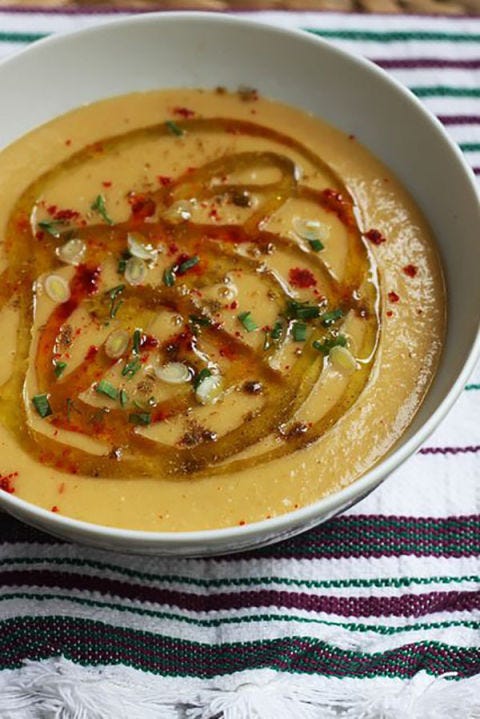 <p>A delicious bowl that'll keep you full until lunch. Slurp up the warm Moroccan flavor and you'll forget all about the cold weather outside.
</p><p><a href="http://www.deliciousistanbul.com/blog/2014/03/13/moroccan-broad-bean-breakfast-soup-bessara/" target="_blank" data-tracking-id="recirc-text-link"><em data-redactor-tag="em" data-verified="redactor">Get the recipe from Delicious Istanbul »</em></a></p>