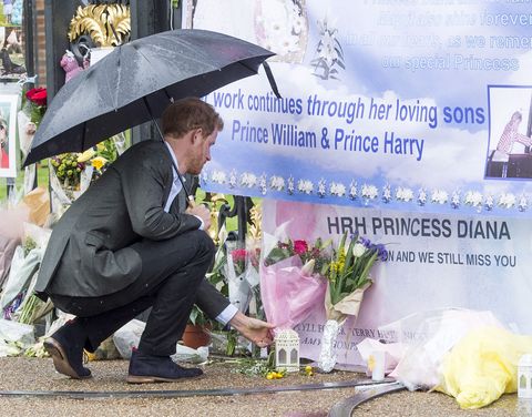 Prince Harry pays tribute to Princess Diana