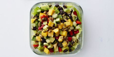 pepper and black bean salad with citrus dressing