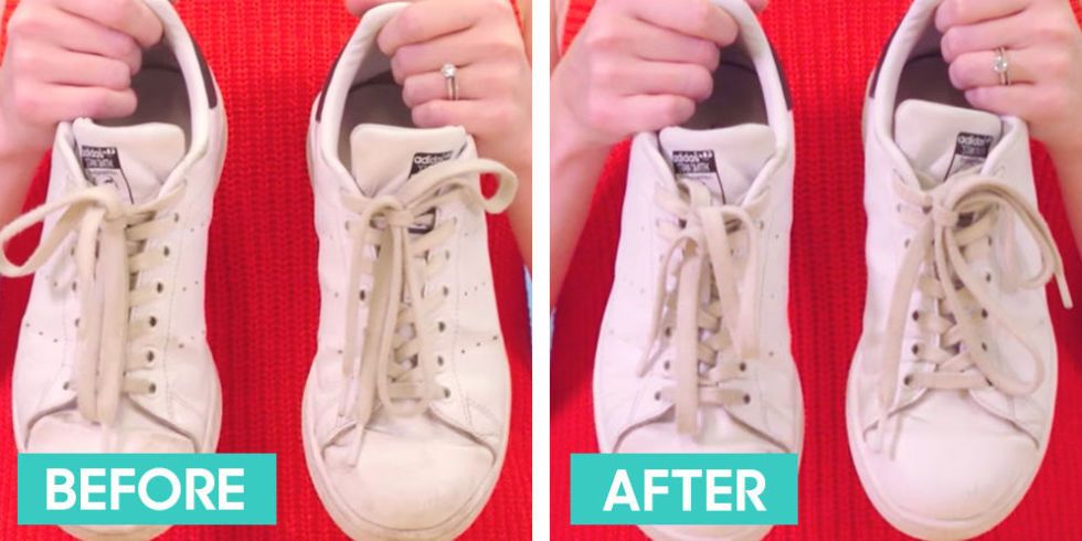 HOW TO GET RID OF THAT ANNOYING SNEAKER STAIN