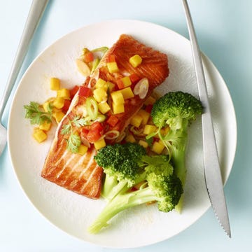 Salmon with Mango & Lime Salsa