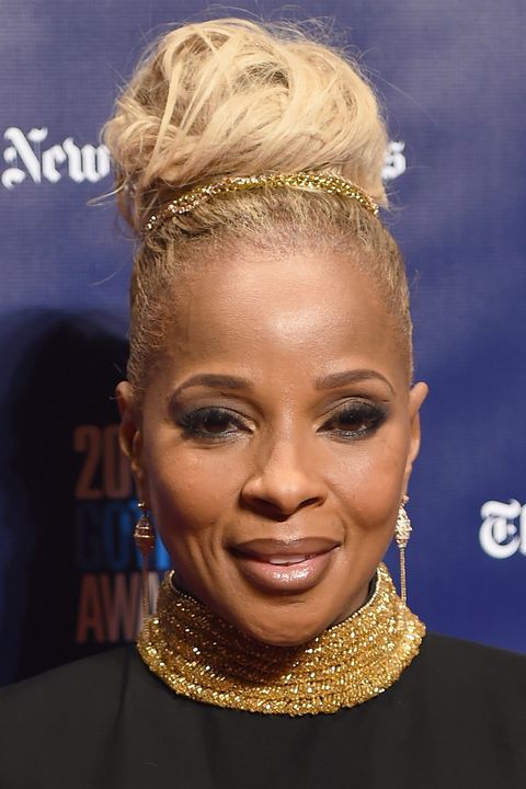 Mary J Blige Updo Hairstyle