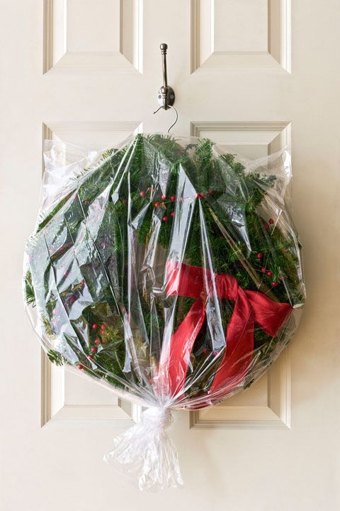 Christmas Decoration Storage Ideas - Garment Bag for Wreath