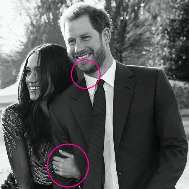 Prince Harry Meghan Markle body language in engagement photos