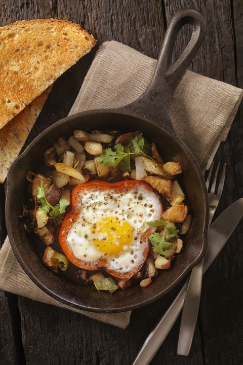 egg vegetable and potato hash