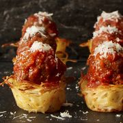 spaghetti and meatball nests