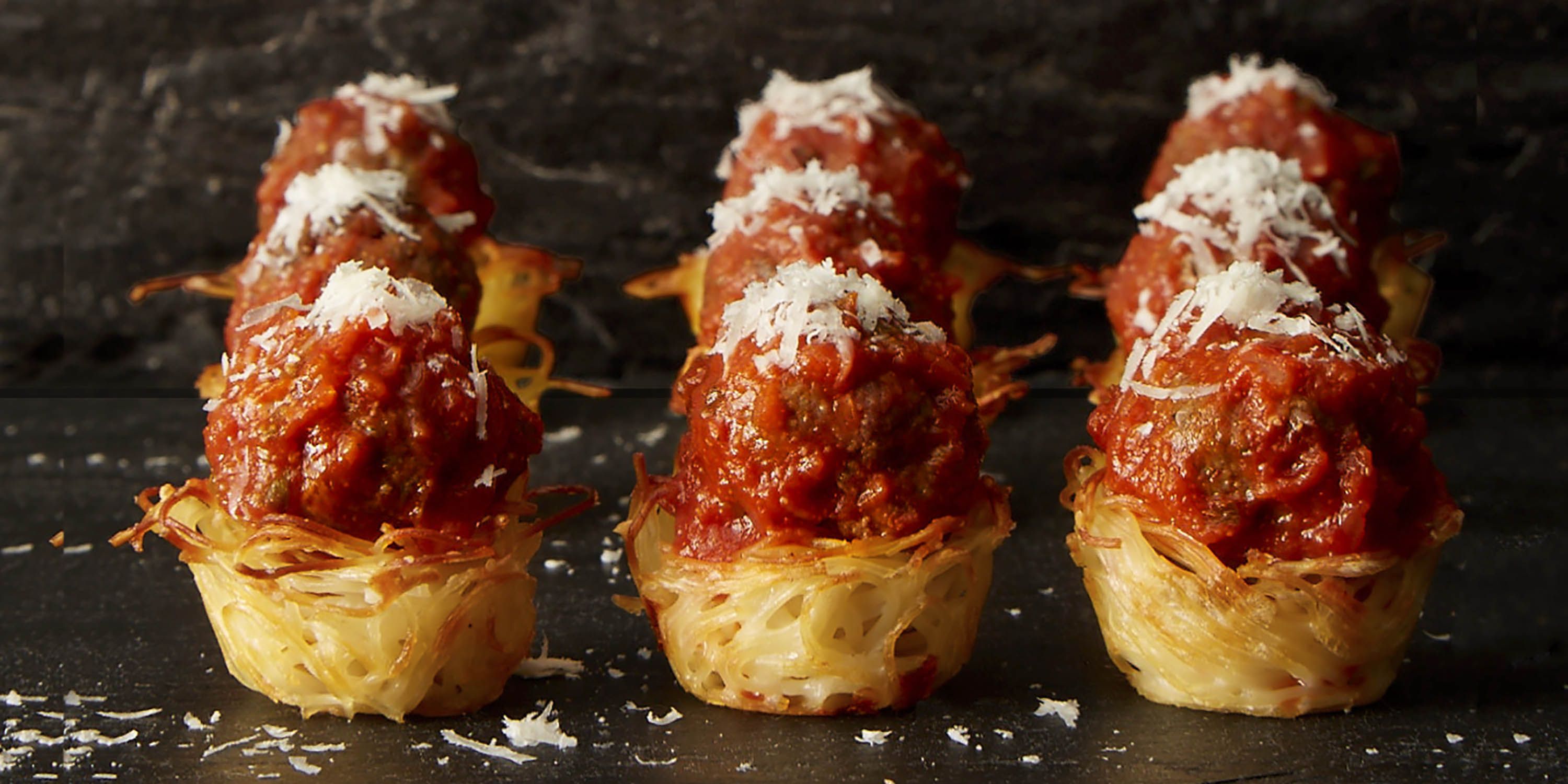 Spaghetti and Meatball Nests-image