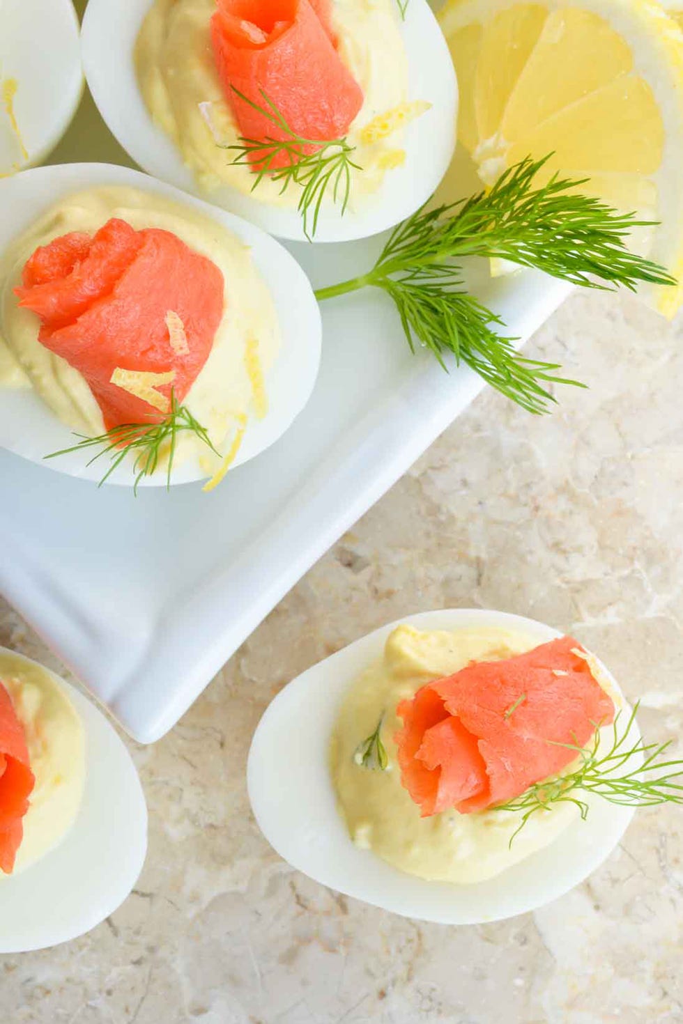 Salmon Deviled Eggs 