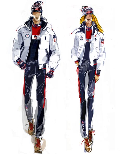 ralph lauren winter olympics 2018 closing ceremony outfits