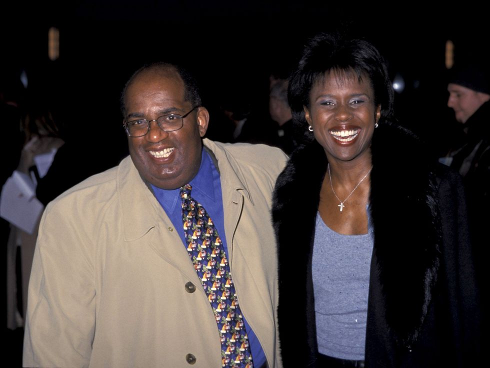 Al Roker and Deborah Roberts, pictured in 2000.