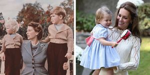 queen elizabeth and kate middleton as moms