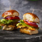 crispy mushroom and muenster cheese sliders crispy mushroom and muenster cheese sliders
