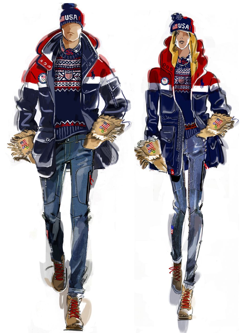 ralph lauren 2018 olympic opening ceremony outfits