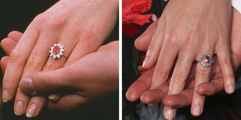 sarah ferguson and princess eugenie's engagement rings