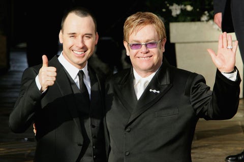 Elton John David Furnish obřad občanského partnerství 2005