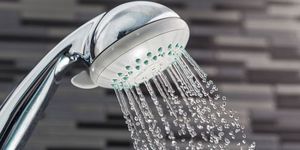 Shower, Tap, Shower head, Plumbing fixture, Water, Plumbing, 