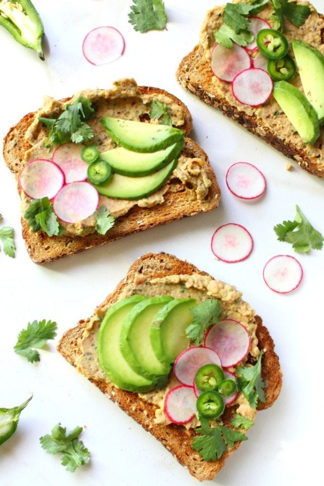 Food, Dish, Cuisine, Ingredient, Toast, Vegan nutrition, Vegetarian food, Finger food, Produce, Butterbrot, 