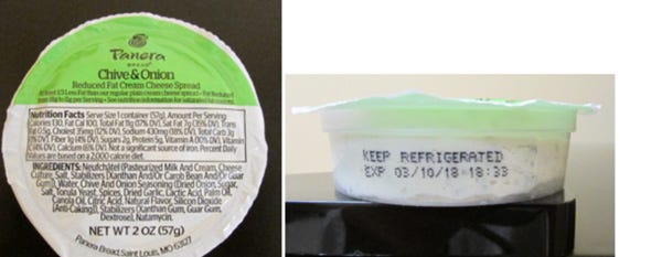 cream cheese recall