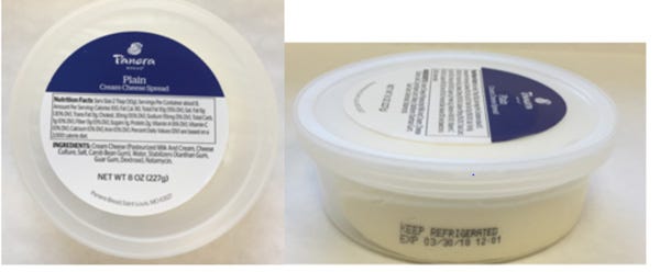 cream cheese recall