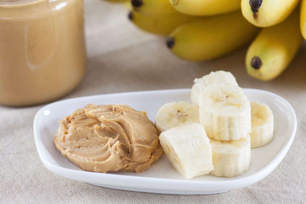 bananas and peanut butter