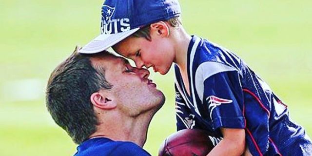 Tom Brady Under Fire for Long Kiss on the Lips With 11-Year-Old Son