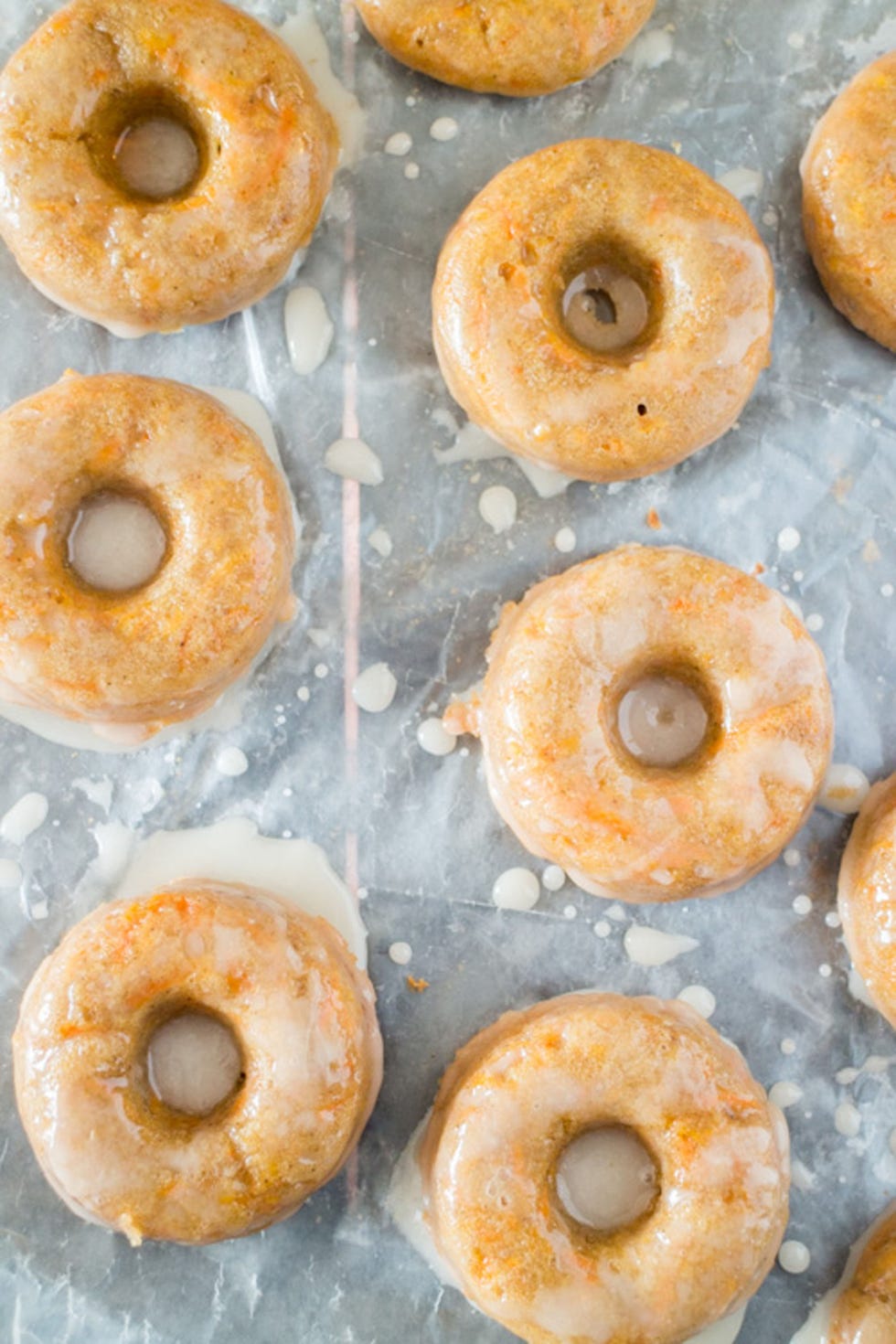 glazed carrot cake donuts 
