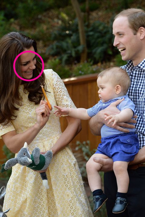 Kate Middleton and Prince William with George