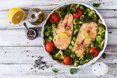 Saumon et brocoli saumon et brocoli