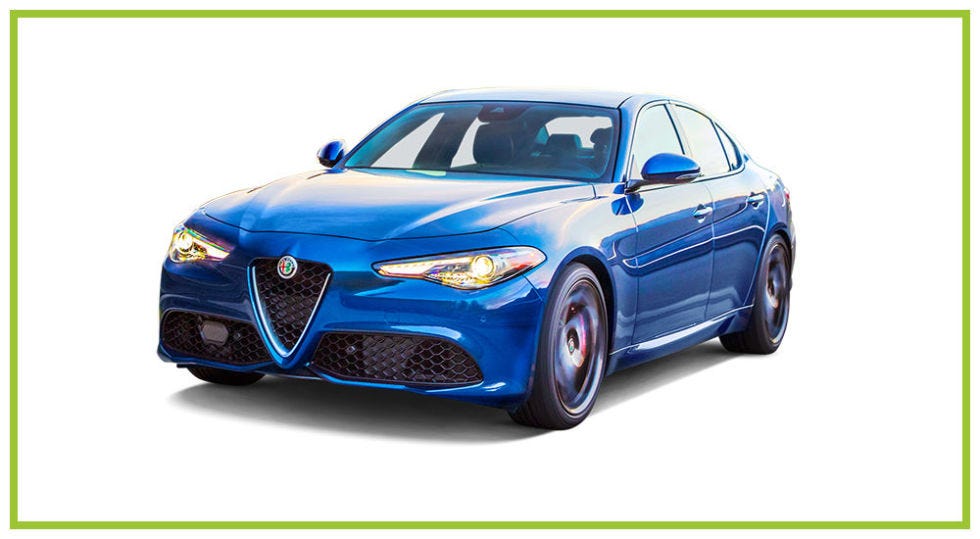 Best Luxury Compact: Alfa Romeo Giulia <p>This was seriously fun to drive. Its quick and responsive brakes and simple handling made for a smooth ride.</p><p><strong data-redactor-tag="strong" data-verified="redactor"></strong><strong data-redactor-tag="strong">STANDOUT FEATURES: </strong><span class="redactor-invisible-space" data-verified="redactor" data-redactor-tag="span" data-redactor-class="redactor-invisible-space"></span>There's a surprising amount of trunk space and front seat legroom. We were thrilled to find that the seats were comfy and supportive and offered controls for extras like thigh adjustment.</p><p><strong data-redactor-tag="strong" data-verified="redactor">GOOD TO KNOW: </strong>The infotainment system doesn't have a touchscreen; you have to use a dial, which can take some getting used to. </p><p><strong data-redactor-tag="strong" data-verified="redactor">LAB LOWDOWN: </strong>People who love to drive will surely enjoy this peppy and sporty new addition to the U.S. car market. Be prepared for stares.</p><p><a href="https://www.alfaromeousa.com/cars/alfa-romeo-giulia-ti" target="_blank">2017 Alfa Romeo Giulia</a>, <em data-redactor-tag="em" data-verified="redactor">$38,990 (base price), $51,190 (tested price)</em></p>