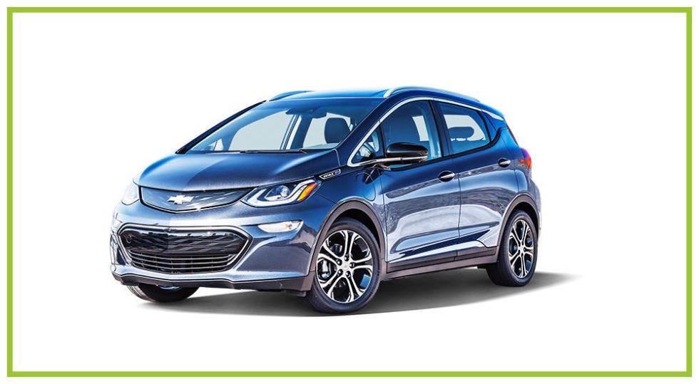 Best Electric: Chevrolet Bolt EV <p><strong data-redactor-tag="strong" data-verified="redactor"></strong>You'll never have to fill up on gas again — and you could save even more money with possible state and government incentives.</p><p><strong data-redactor-tag="strong" data-verified="redactor"><strong data-redactor-tag="strong">STANDOUT FEATURES:</strong> </strong>It gets serious miles (the EPA estimates 238) on one charge . We were amazed by its sleek tablet-size infotainment system; tons of storage in the hatchback trunk; and the spot between the front seats (in place of a center console) that can hold a purse.</p><p><strong data-redactor-tag="strong" data-verified="redactor">GOOD TO KNOW:</strong> You can power the Bolt using a regular outlet, but it's best to have an at-home charging station installed (starting as low as $700). Your electric bill will go up, but it'll still be cheaper than using gas. Plug in during off-peak hours (9 p.m. to 8 a.m.) to save. </p><p><strong data-redactor-tag="strong" data-verified="redactor">LAB LOWDOWN:</strong> A two-time winner, it's the only affordable electric model whose performance impressed our engineers. </p><p><a href="http://www.chevrolet.com/electric/bolt-ev-electric-car" target="_blank">2018 Chevrolet Bolt EV</a>, <em data-redactor-tag="em" data-verified="redactor">$37,495 (base price before tax credit), $43,510 (tested price)</em></p>