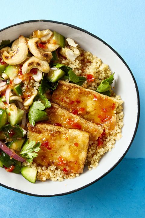 Crispy Tofu Bowl - Healthy Lunch Ideas