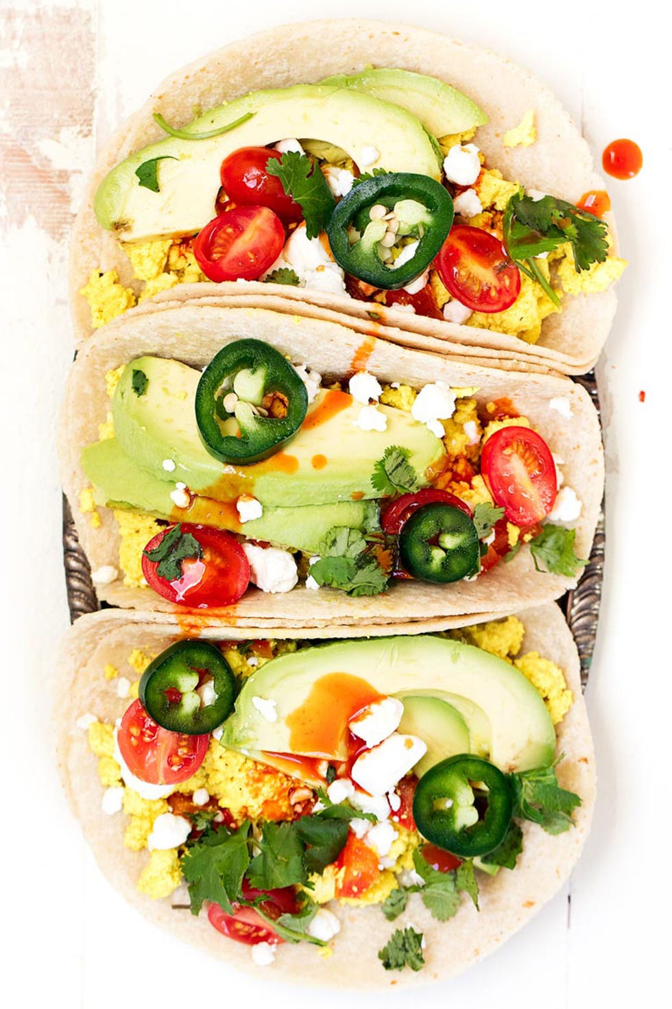 scrambled tofu tacos 