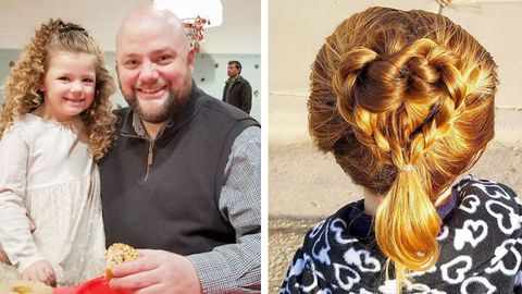 preview for This Single Father Gives His Daughter the Most Amazing Hairstyles