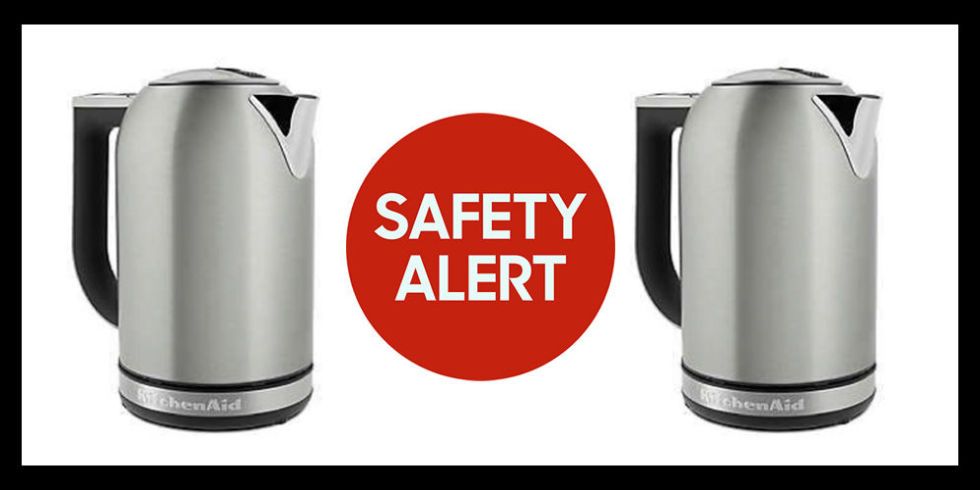 Whirlpool has announced that they are recalled about 40,200 KitchenAid electric kettles due to a burn hazard.