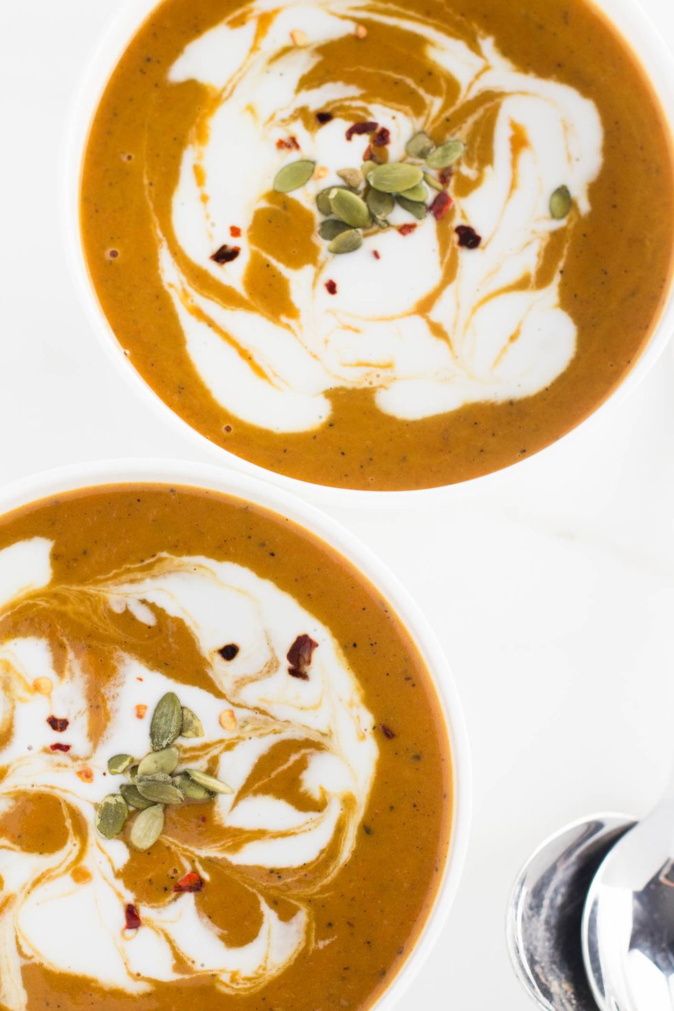 Spicy Coconut and Pumpkin Soup - Budget Bytes