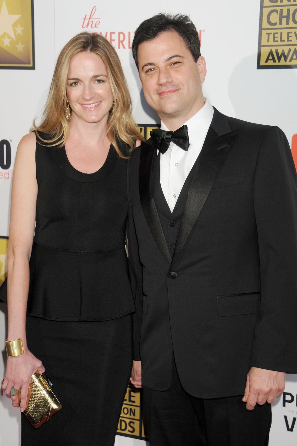 Jimmy Kimmel with wife