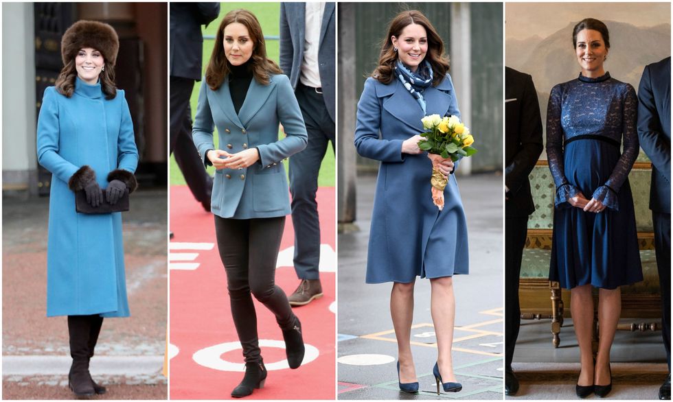 kate middleton blue outfits