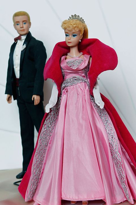 Doll, Pink, Gown, Clothing, Dress, Fashion, Barbie, Formal wear, Toy, Tradition, 