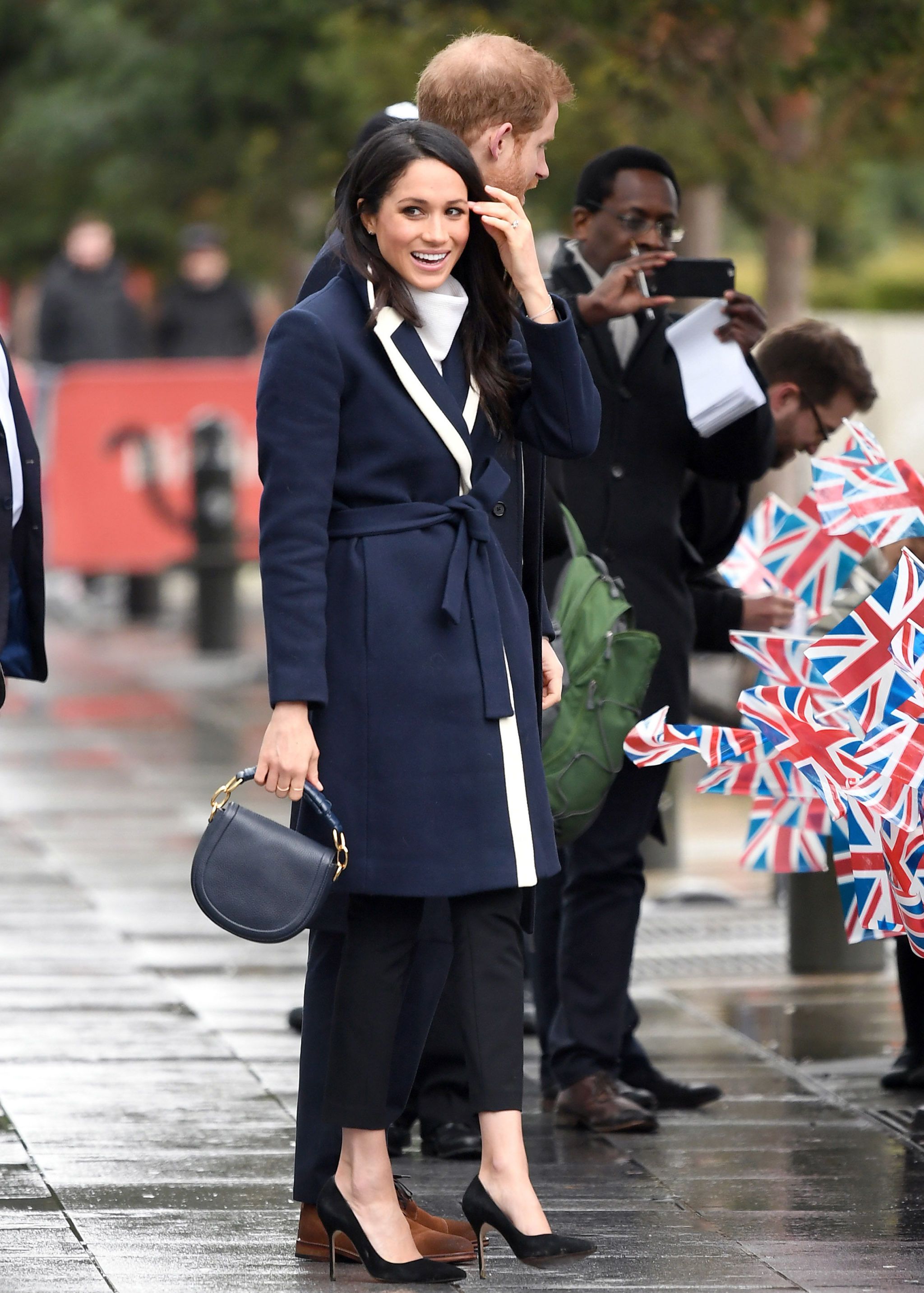 j crew navy coat