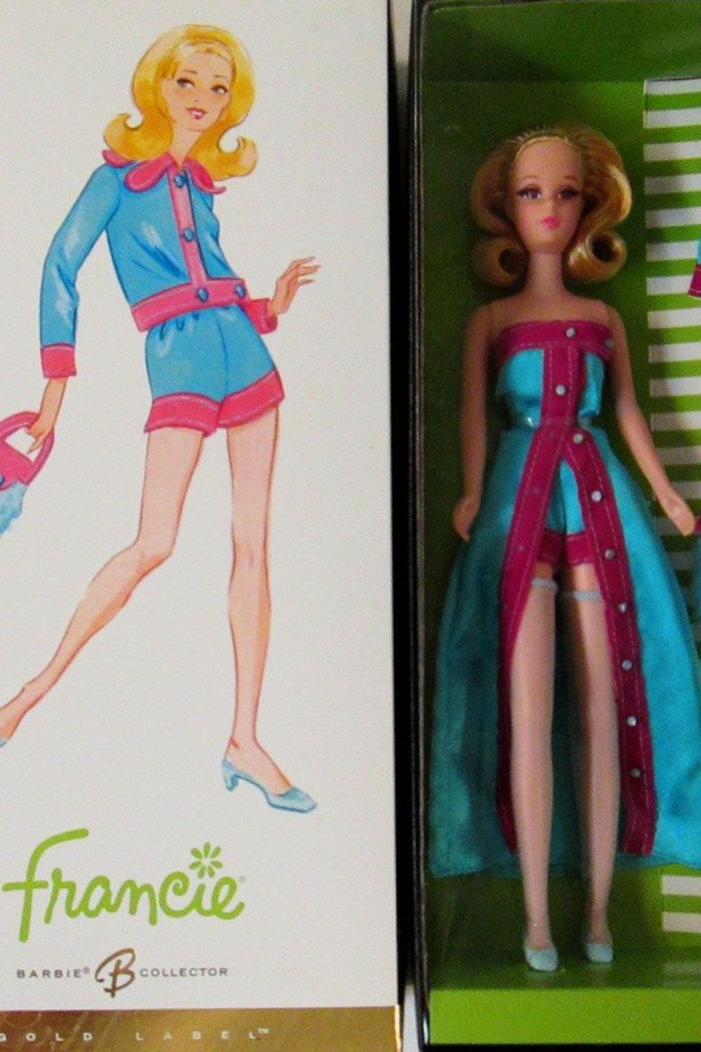 Curvy Skipper Multi Stripe Doll Stockings for Barbie Francie 