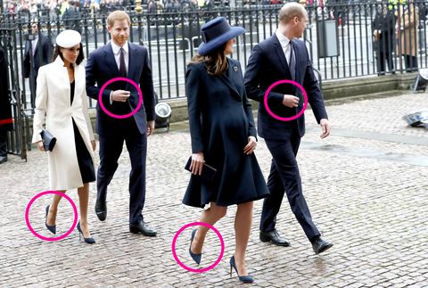 Royal Fab Four arrive at Commonwealth Day service