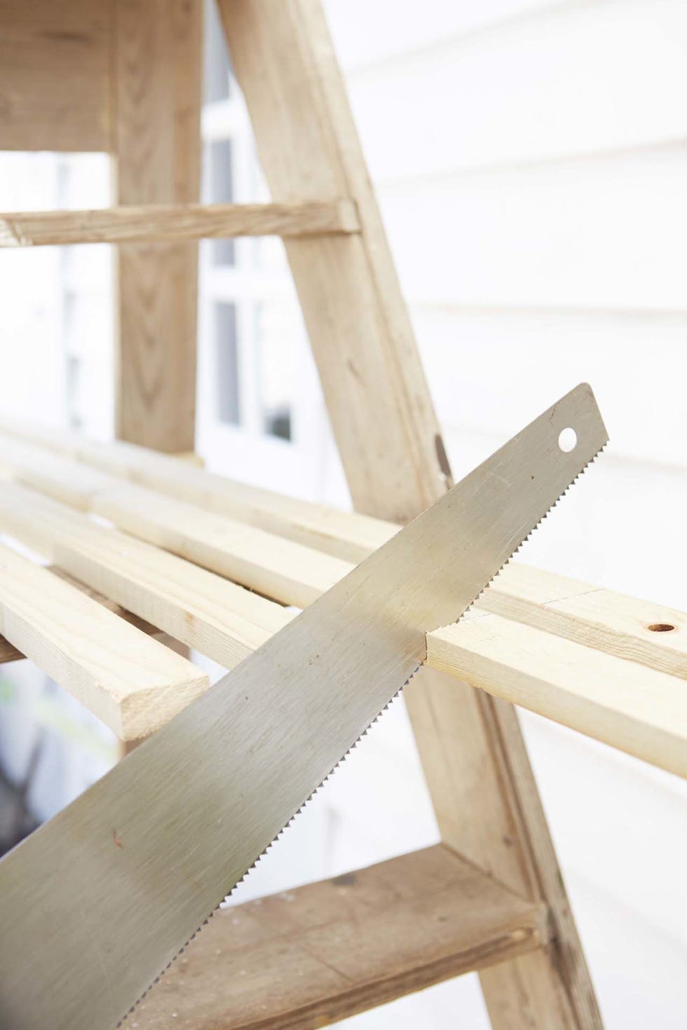 diy ladder planter step 5
