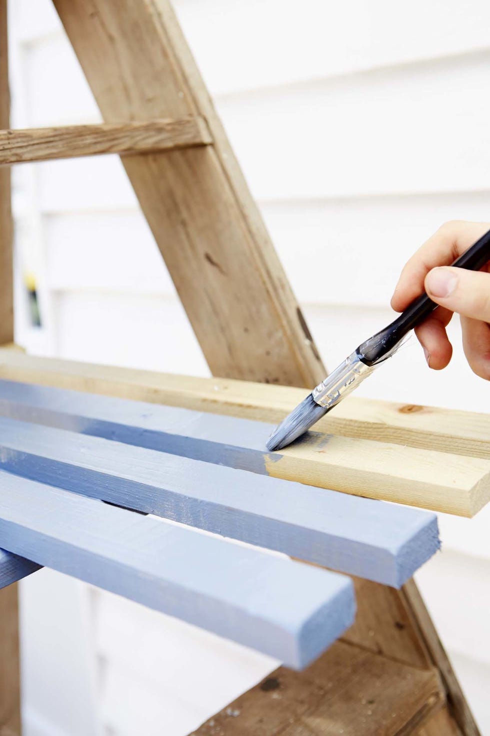 diy ladder planter step 6