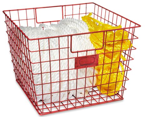 Red, Parallel, Cage, Rectangle, Home accessories, Basket, Storage basket, Square, Pet supply, 
