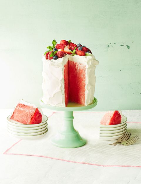 no cook watermelon "cake"   mother's day desserts