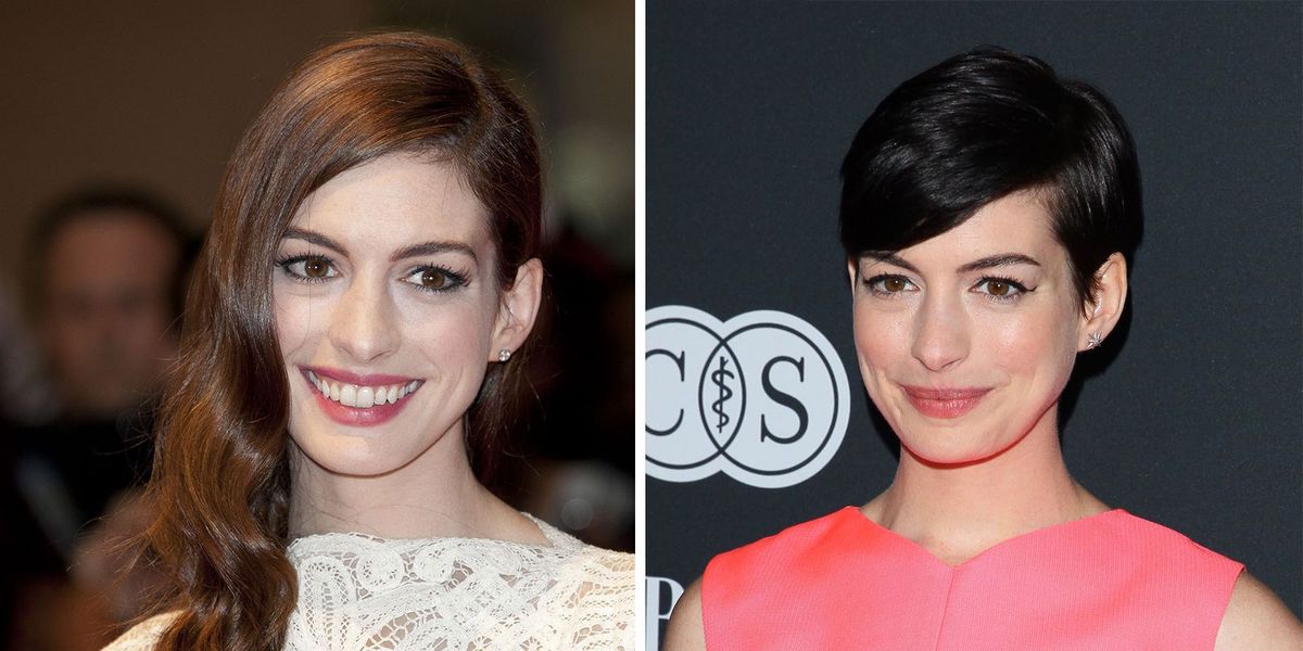 celebrities with long and short hair  long and short