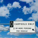 Carpool lane sign