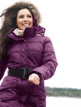 woman wearing winter coat