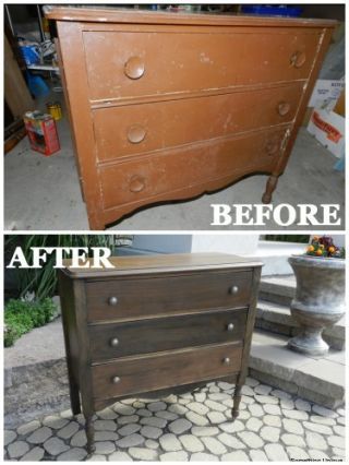Furniture Makeovers With Stain Diy Furniture Before And Afters
